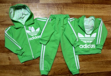 Дитячий спортивний костюм Adidas, двухнитка


98-104 см рукав 32, груди 30, д. . фото 3
