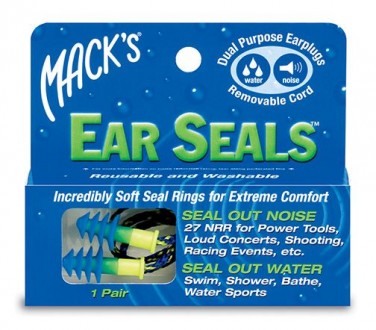 Беруши на шнурке Mack’s Ear Seals являются универсальными: защищают и от воды и . . фото 2