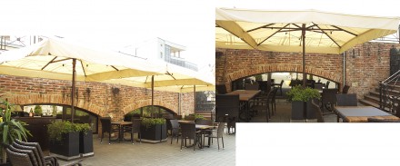 Летние солнцезащитные зонты для кафе, баров, ресторанов, бассейнов и отдыха в са. . фото 5