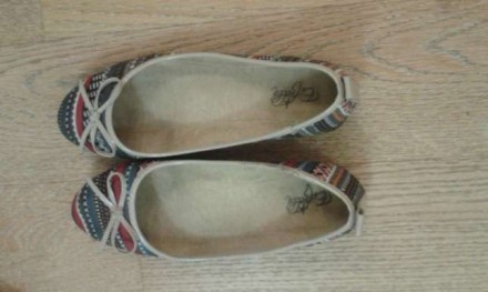 Балетки-мокасины-летние туфли очень легкие, универсальная расцветка ткани,хорошо. . фото 2