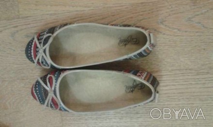 Балетки-мокасины-летние туфли очень легкие, универсальная расцветка ткани,хорошо. . фото 1