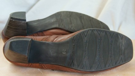 Туфли Tamaris (Германия), из натуральной, мягкой  кожи хорошего качества, коричн. . фото 9