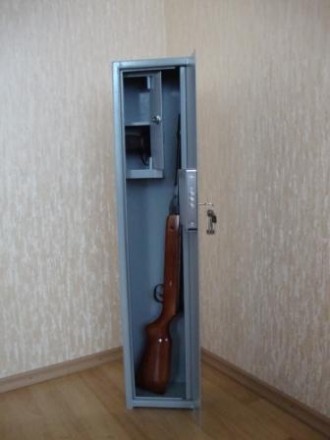 Сейф оружейный под одно ружье с  отделением под патроны согласно требованиям МВД. . фото 2