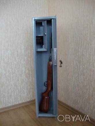 Сейф оружейный под одно ружье с  отделением под патроны согласно требованиям МВД. . фото 1