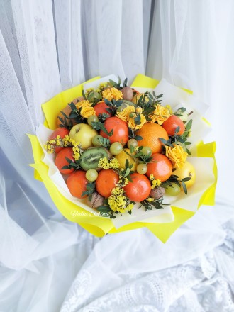 Смачні букети:
- із сухофруктів
- фруктові
- із солодощів
- ковбасні
- із р. . фото 2
