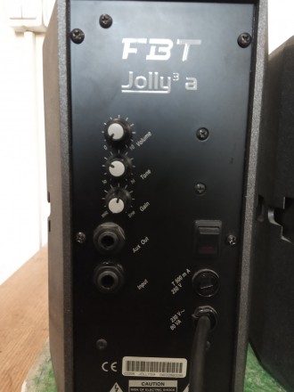 Продам студійні монітори FBT Jolly 3a. Активні колоночки привезені з Європи в ід. . фото 4