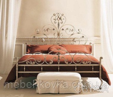 Металлическая кровать - это утонченный вариант мебели он украсит собой любую ква. . фото 1