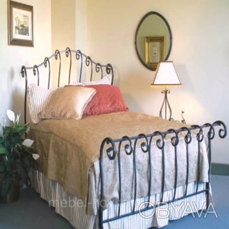 Металлическая кровать - это эксклюзивный вариант интерьера он украсит собой любу. . фото 1