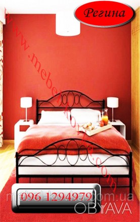 Железная кровать - это утонченный обьект интерьера он украсит собой любую комнат. . фото 1