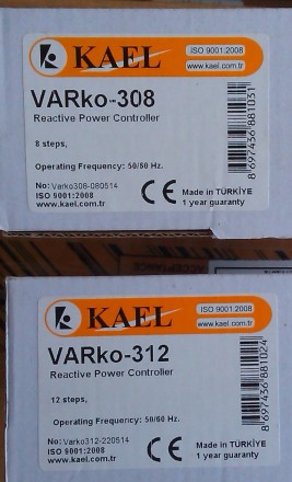 Регулятор реактивной мощности, модели:  VARko -308 и 312 (3-х фазный, 8  и 12 ст. . фото 4