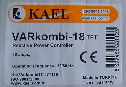 Регулятор реактивной мощности, модели: VARkombi -12-TFT, VARkombi -12-PC-TFT, VA. . фото 4