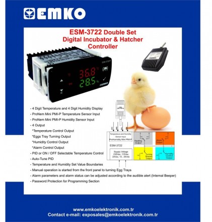 Контроллер для инкубатора (вылупливания из яйца (Hatcher Controller)), серии: ES. . фото 2