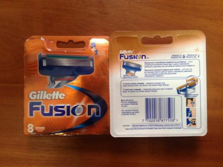Кассеты Gillette fusion упаковка 8шт.-299грн.Хорошее качество также есть другие . . фото 2