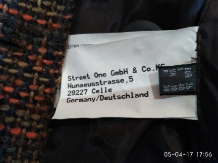 Стильный пиджак фирмы Street One (Германия) в отличном состоянии, был одет пару . . фото 7