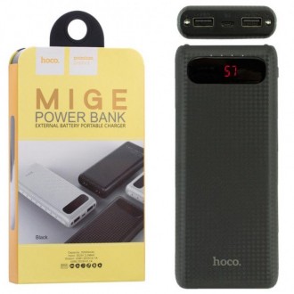 Портативная батарея Hoco B20A (20000mAh) BlackВнешний аккумулятор на 2 USB, Hoco. . фото 4