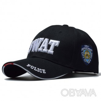 Бейсболка спецназа полиции SWAT (копия)Копия. Украшена вышивками и логотипами Де. . фото 1