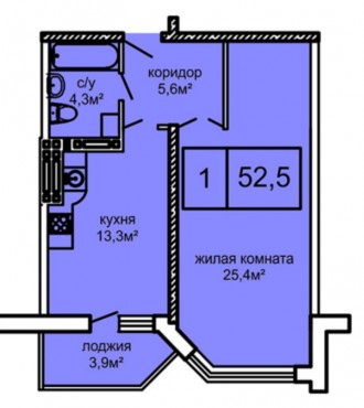 Новый жилой комплекс в центре Таирова. Красный кирпич. 52,5 кв.м. общей площади.. Киевский. фото 3