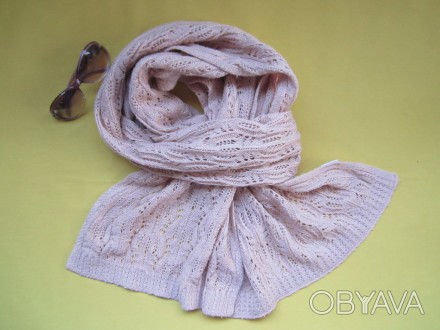 Нежный тёплый фирменный шарф. Длина шарфа 210 см, высота шарфика 39 см.. . фото 1