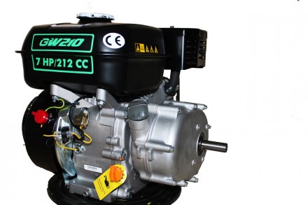 Двигатель бензиновый GrunWelt GW210-S (CL) (центробежное сцепление, шпонка, вал . . фото 7