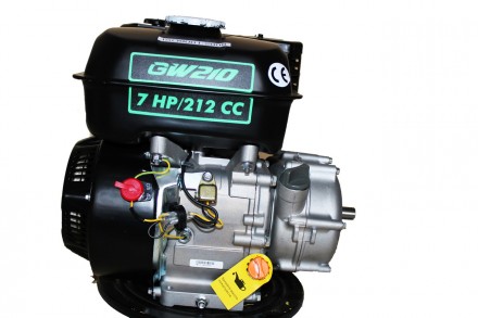 Двигатель бензиновый GrunWelt GW210-S (CL) (центробежное сцепление, шпонка, вал . . фото 6