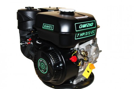 Двигатель бензиновый GrunWelt GW210-S (CL) (центробежное сцепление, шпонка, вал . . фото 2