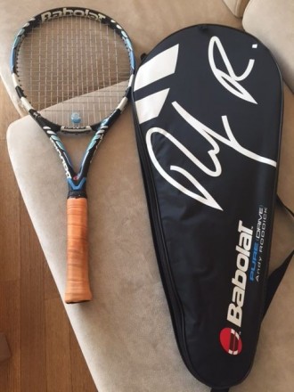 Продам теннисную ракетку Babolat Pure Drive, новая (играл 2 игры), в комплекте с. . фото 5