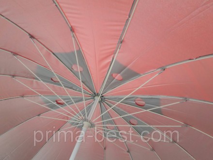 Пляжный (торговый) зонт диаметром 3 метра с клапаном

Зонт - главный атрибут к. . фото 3