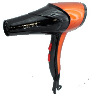 Фен Gemei GM-1766 2600 Вт Черно-оранжевый (FL-114). Івано-Франківськ. фото 1