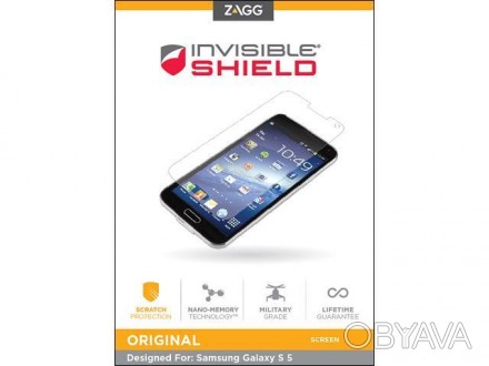 Защитная пленка ZAGG Original для Samsung Galaxy S5 G900.
Пленка Nano-Memory Te. . фото 1