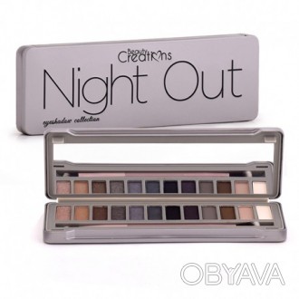 Тени Beauty Creations Night Out Eyeshadow Collection Palette (12 цветов)
Сама п. . фото 1
