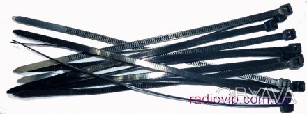 Стяжки 60х2,5 чёрные служат для стягивая жгута проводов диаметром до 10 мм. Стяж. . фото 1