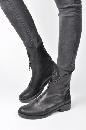 Женские ботинки черные кожаные
размеры: 36-39
Сезон: деми
Материал: натуральн. . фото 5
