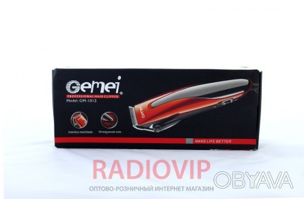 Машинка для стрижки Gemei GM 1012 — это прибор для профессионального парикмахера. . фото 1