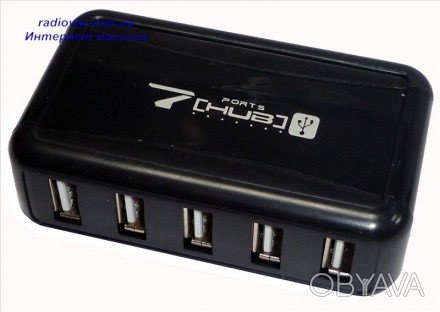 Хаб USB 2.0 7 портов-устройство помогающее расширить возможность подключения к U. . фото 1
