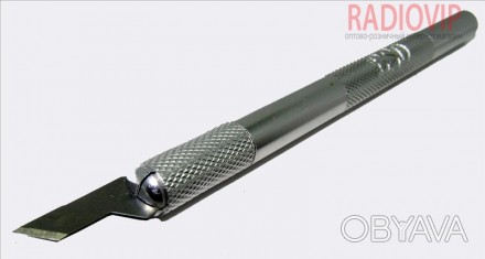 Скальпель с круглой металлической ручкой BSD 68a изготовлен из высококачественно. . фото 1