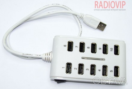 USB Хаб H-20 White устройство помогающее расширить возможность подключения к USB. . фото 1