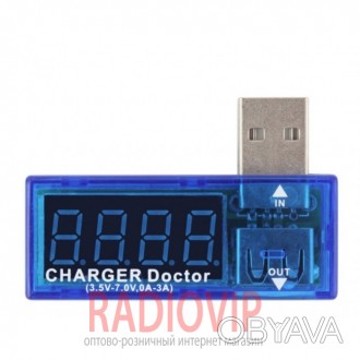 USB Вольтметр DC 3-7,5V +Амперметр 0-2,5 A - вольтметр постоянного тока в корпус. . фото 1