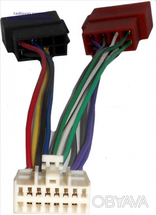 Разъем автомагнитолы ISO-Panasonic 16pin помогает подключить и установить в авто. . фото 1