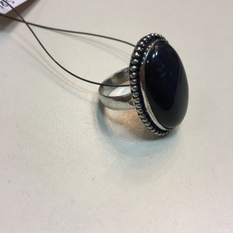Предлагаем вам купить кольцо с натуральным соколиным глазом питерситом в серебре. . фото 7
