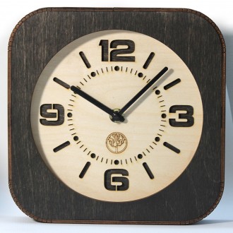 Часы изготовлены из фанеры наивысшего сорта, использован механизм постоянного, н. . фото 2