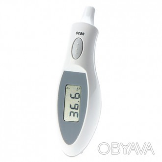 Бытовой медицинский инфракрасный ушной термометр с цифровым LCD дисплеем предназ. . фото 1