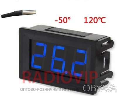 Термометр DC5 12v (синие цифры) предназначен для измерения температуры в помещен. . фото 1