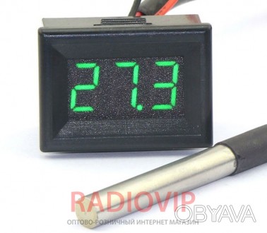 Термометр DC5 12v (зеленые цифры) предназначен для измерения температуры в помещ. . фото 1
