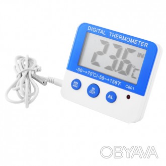 Термометр C601 с выносным датчиком предназначен для измерения температуры в поме. . фото 1