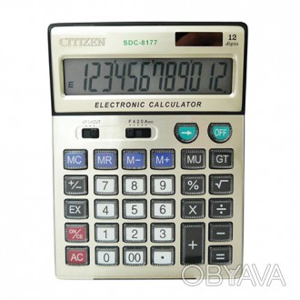 Калькулятор CITIZEN 8177 - удобный настольный калькулятор поможет вам производит. . фото 1
