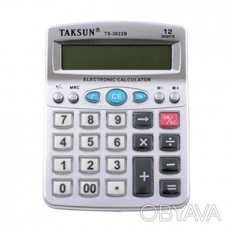 Калькулятор TS-3822B - удобный настольный калькулятор поможет вам производить вс. . фото 1