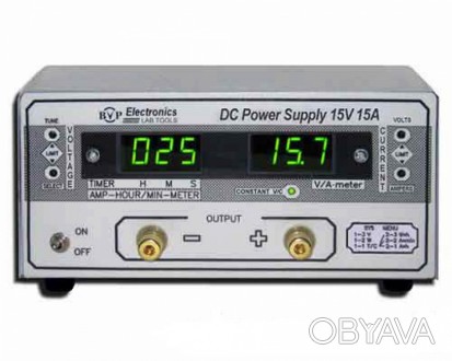 Лабораторный блок питания BVP Electronics 15V 15A timer/ampere (0.5-15V; 0.15-15. . фото 1