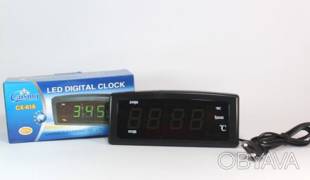 Электронные настольные часы Caixing CX-818 Надоело цоканье часов? Хотите быть пу. . фото 1