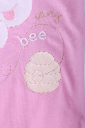 Плед в коляску с пчелкой 95*90 см
Хлопковый плед для новорожденного с пчелкой, о. . фото 3