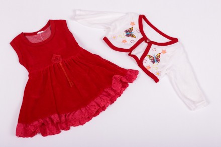 Платье с болеро
Производитель-Турция
Нарядный велюровый комплект для девочки.
На. . фото 3